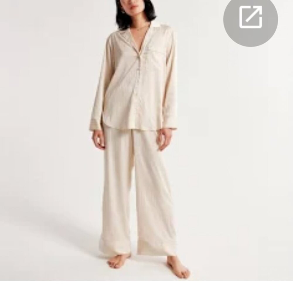 Abercrombie & Fitch satin PJ set